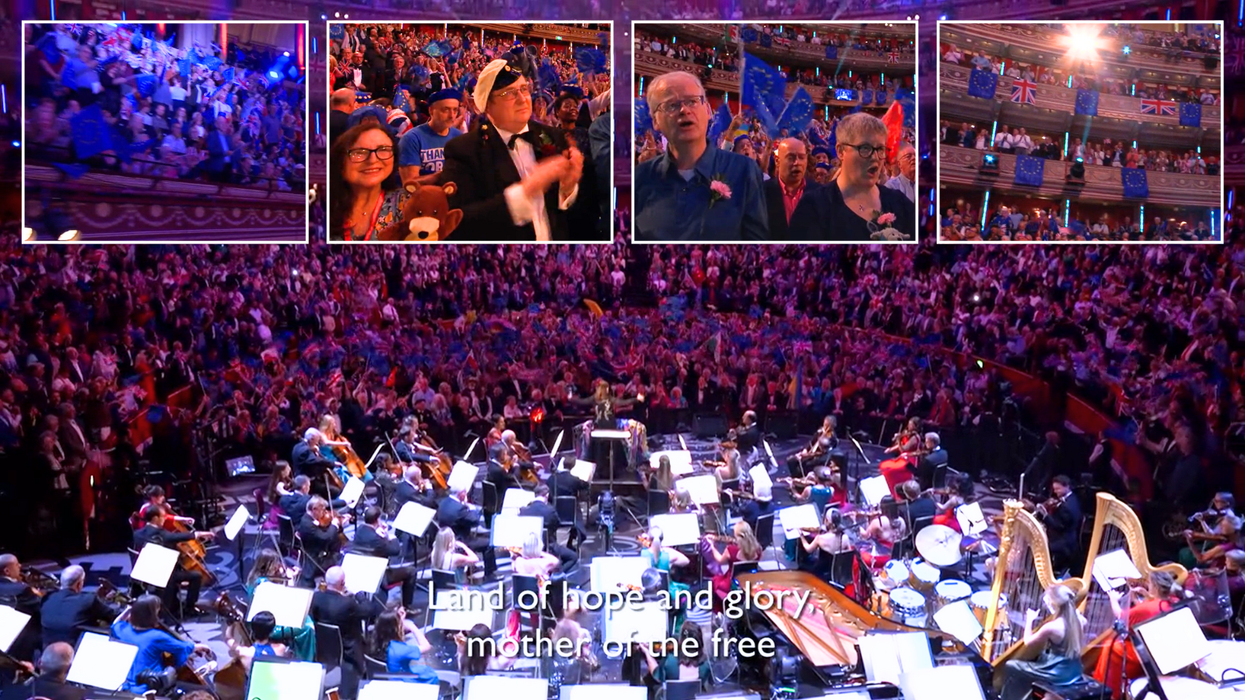 EU flags outnumber Union Jacks at the Last Night of the Proms 2025