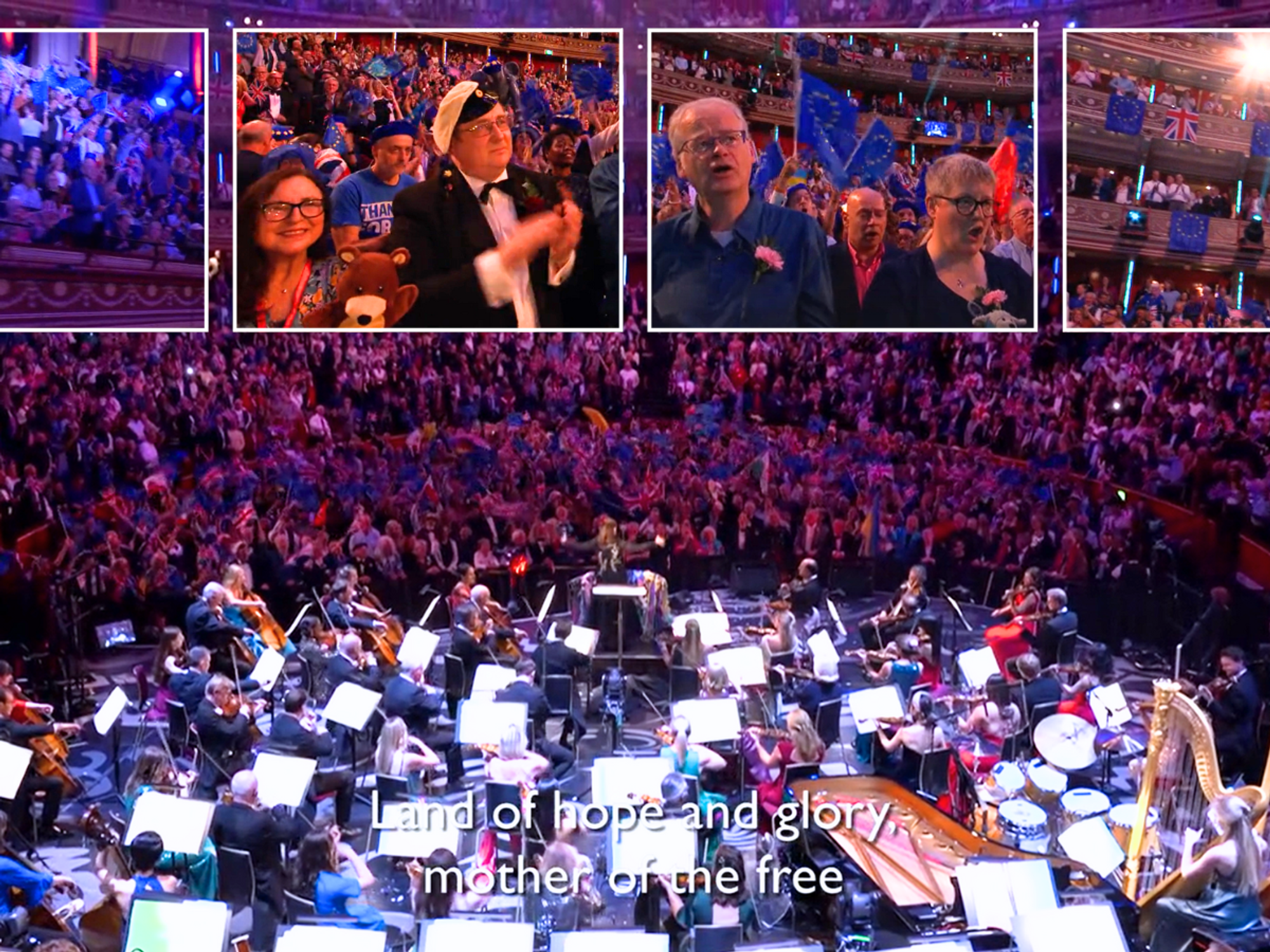 EU flags outnumber Union Jacks at the Last Night of the Proms 2025