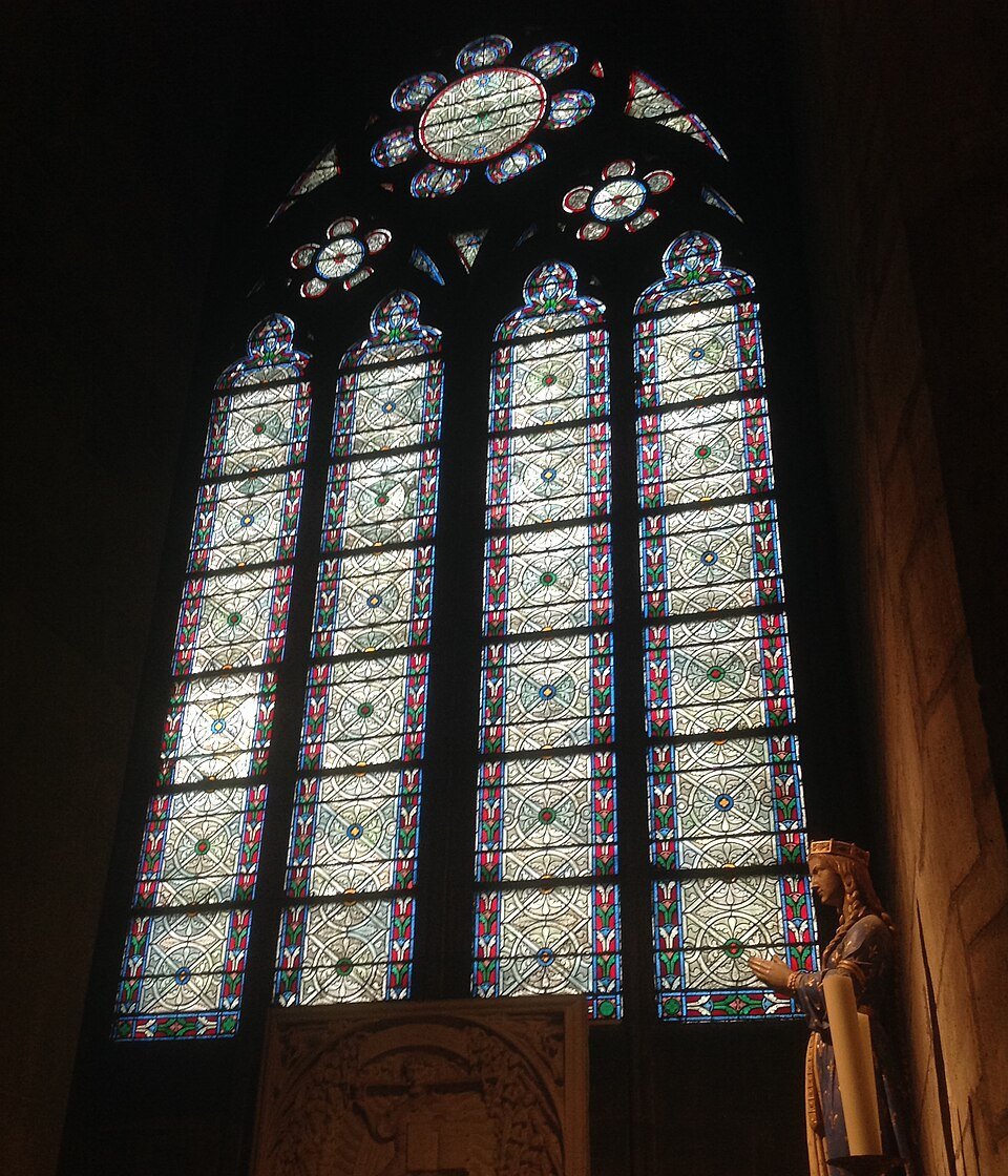Eugene Viollet-le-Duc window in Notre Dame