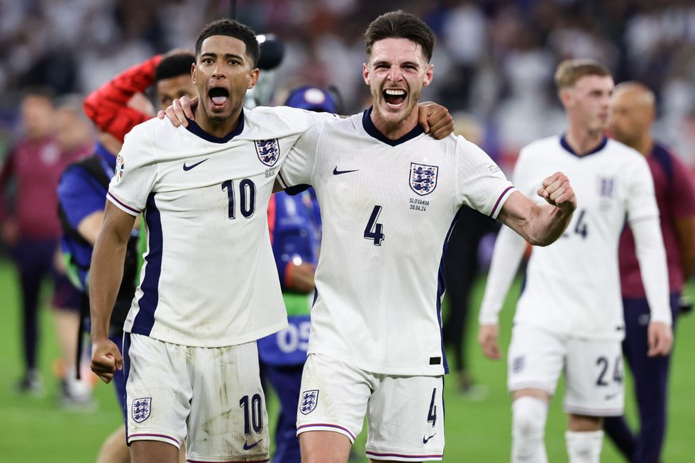 Euro 2024 Bellingham Rice England Slovakia