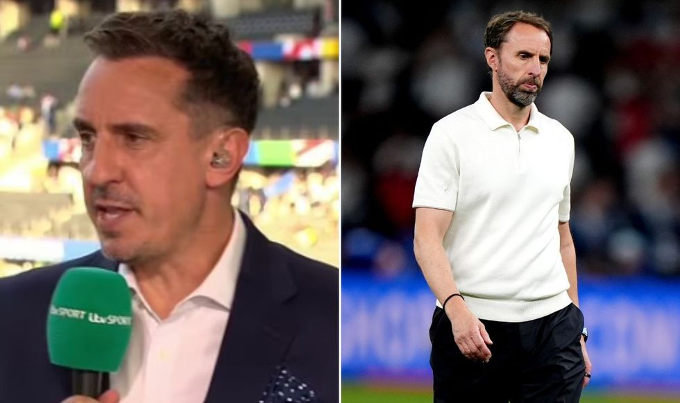 Euro 2024 final Gary Neville Gareth Southgate England Spain