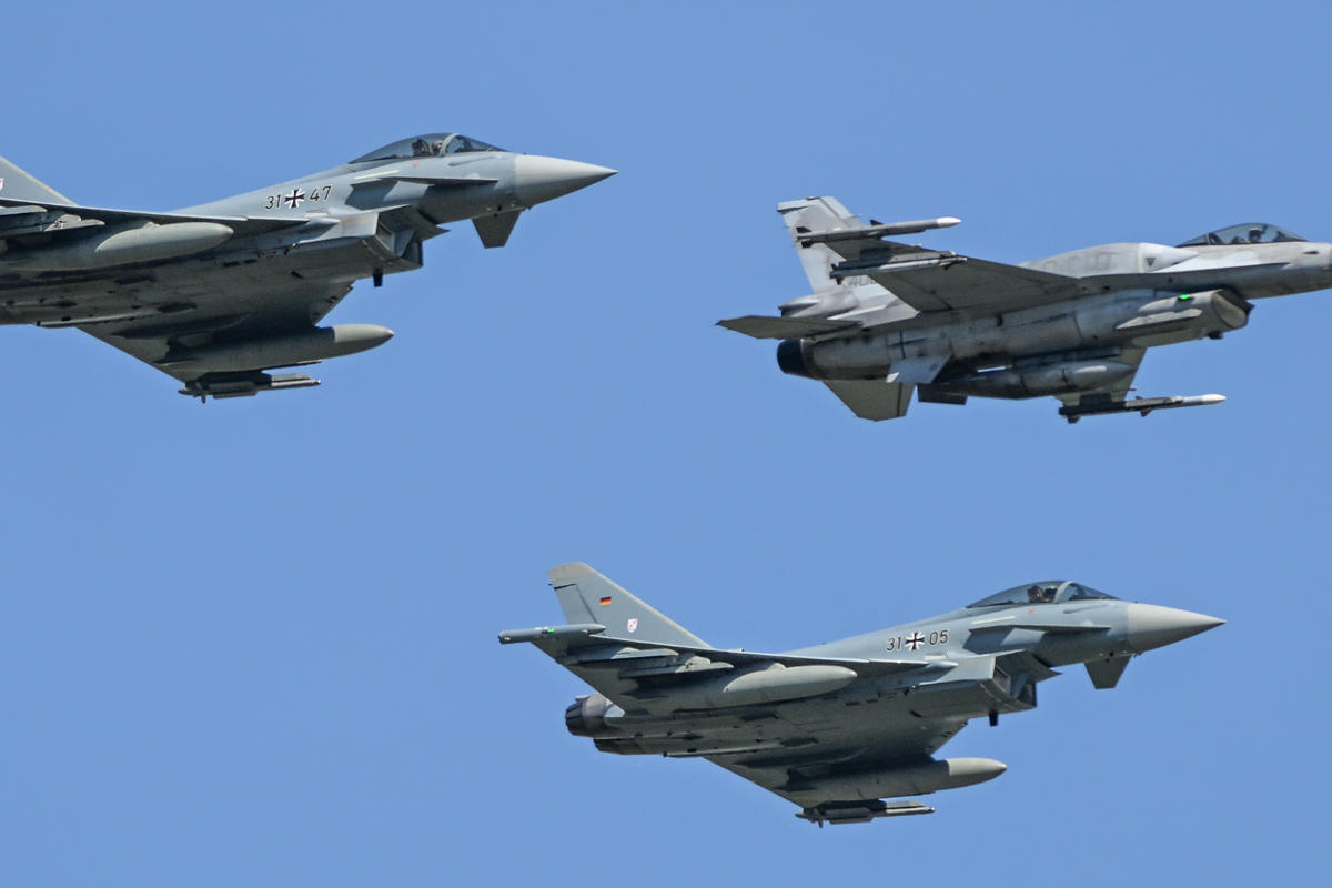 Eurofighter Typhoon aircrafts