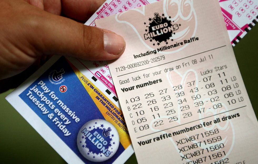 EuroMillions lottery ticket