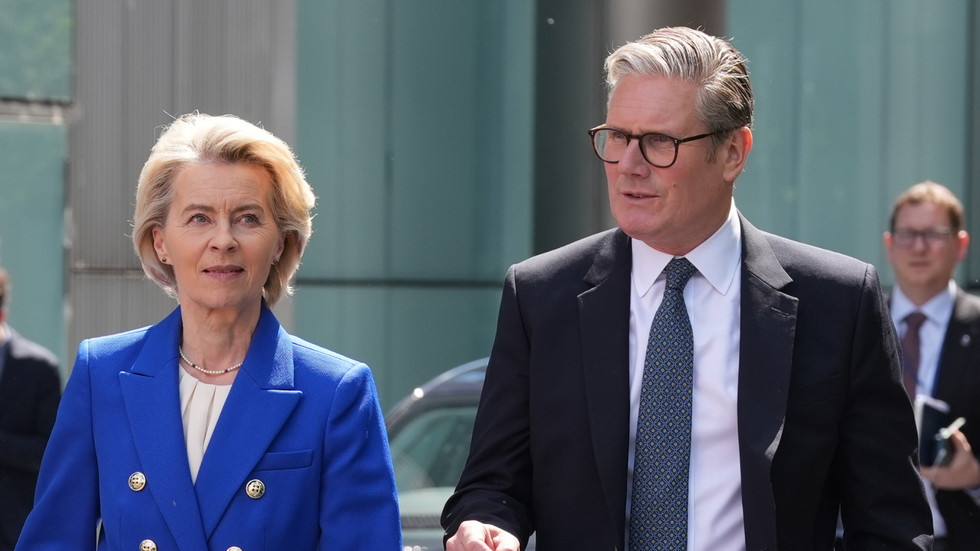 European Commission President Ursula von der Leyen and Prime Minister Sir Keir Starmer in London