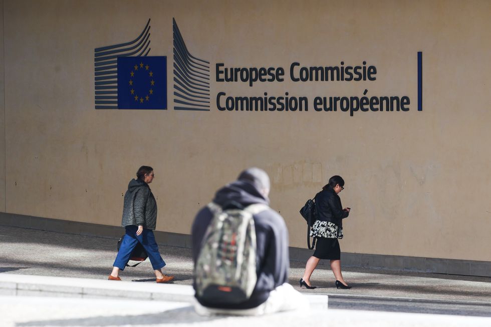 European Commission sign
