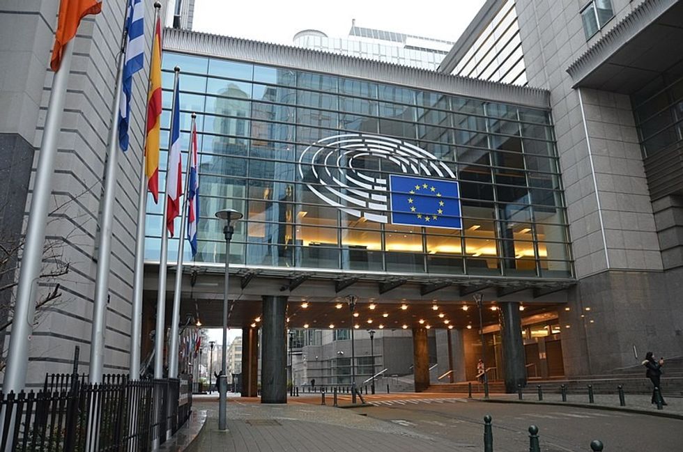 European Parliament building in Brussels