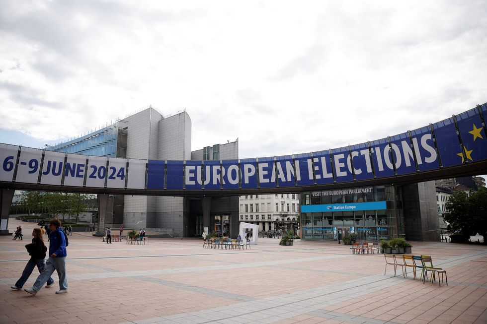 European Parliament election banners