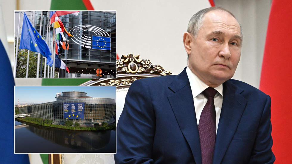 European Parliament insets/Putin