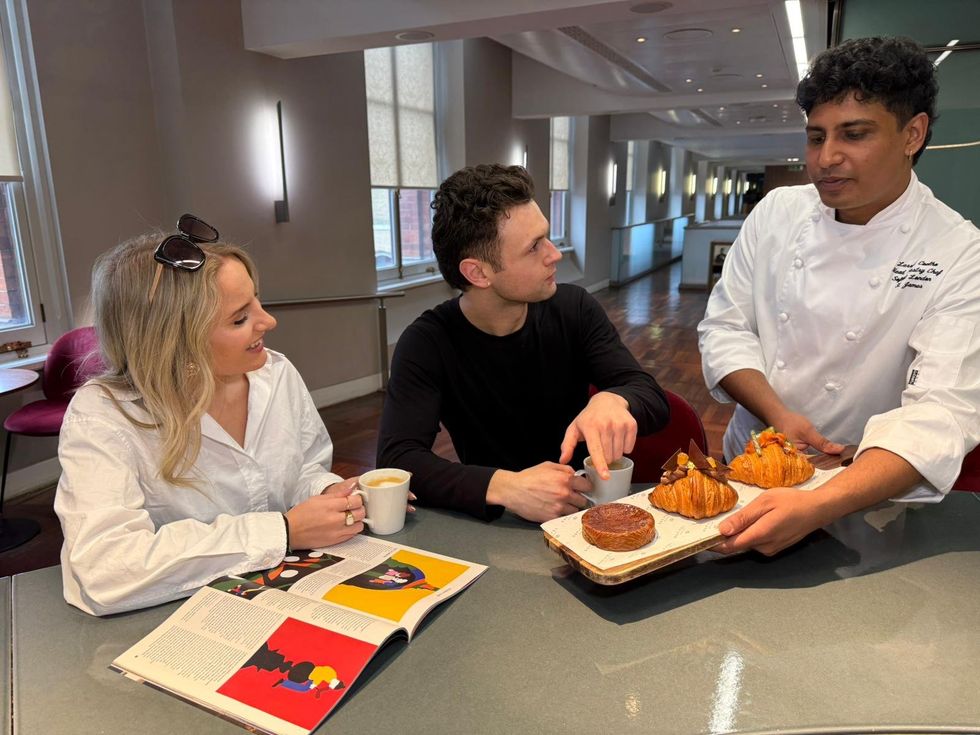 Eurostar Premier lounge croissants