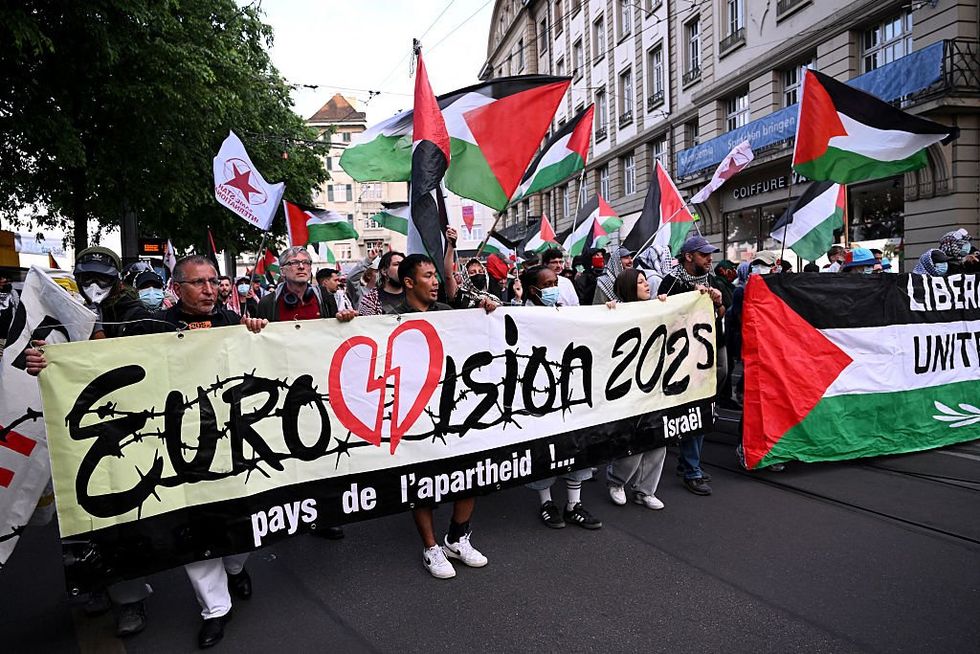 Eurovision protest Palestine