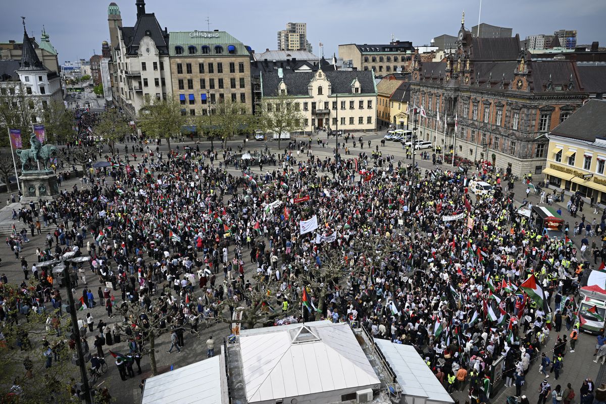 Eurovision protests: The pro-Palestine protest