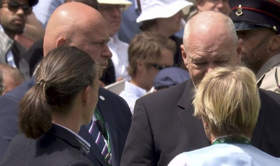 Eva Asderaki-Moore called for the referee and supervisor