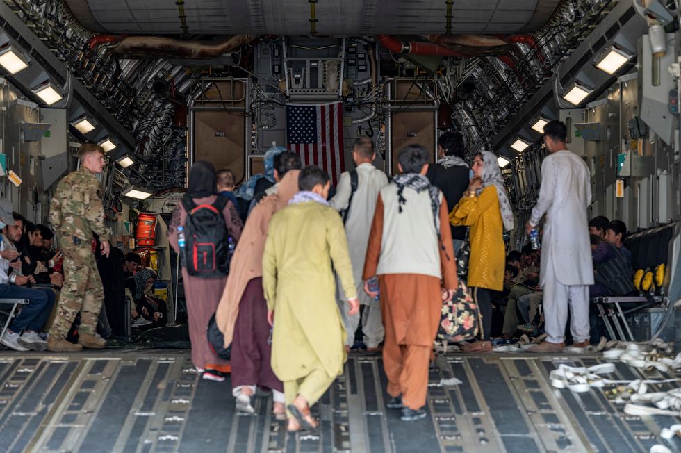 Evacuations at Kabul Airport