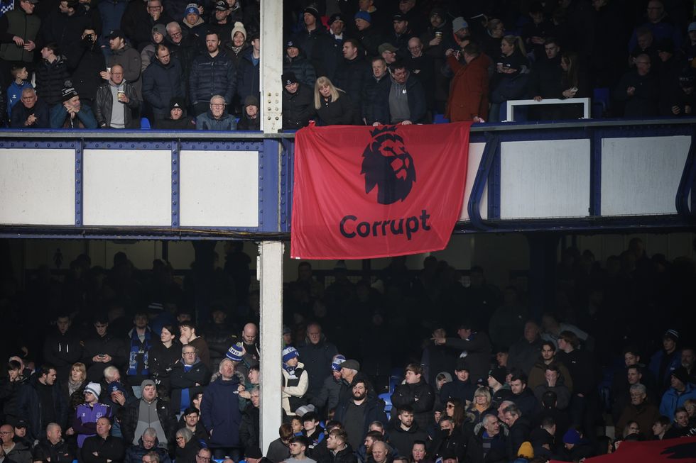 Everton fans have been protesting against their original punishment