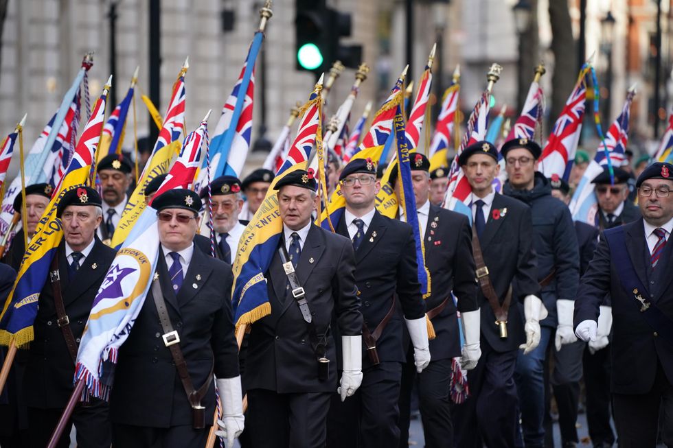 Ex-Servicemen and women commemorate the fallen
