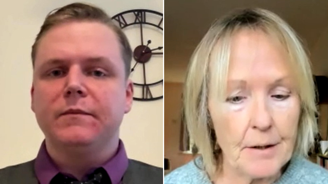 Ex-SNP councillor Austin Sheridan and gender critical activist Stephanie Davies-Arai j
