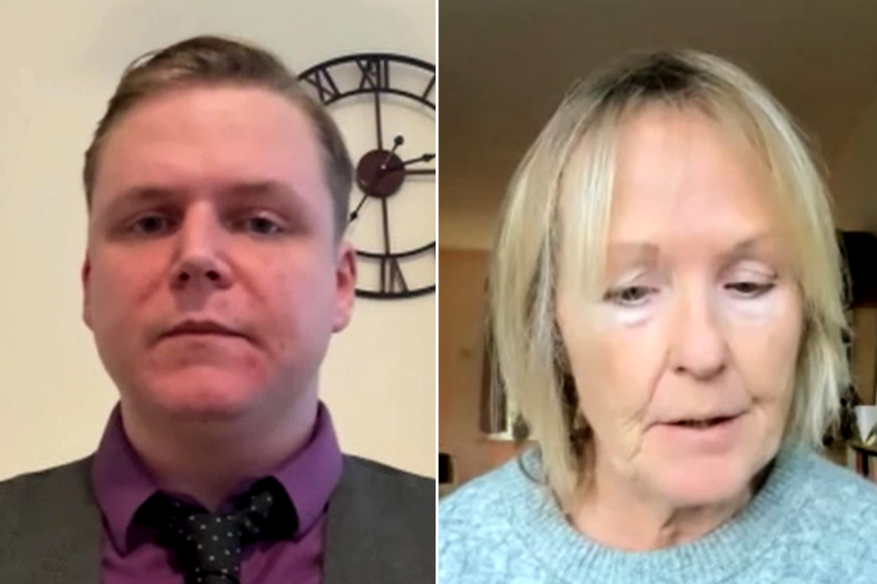 Ex-SNP councillor Austin Sheridan and gender critical activist Stephanie Davies-Arai j