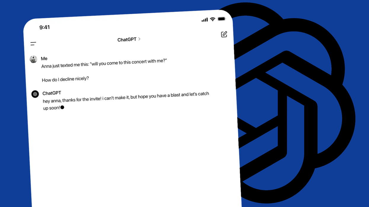 example of a transcript with chatpgt-4o on the ipad app with the logo of openAI's chatgpt in the background