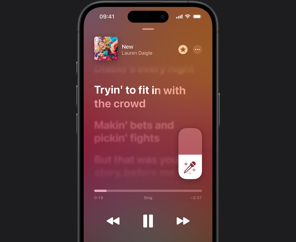 example of iPhone using