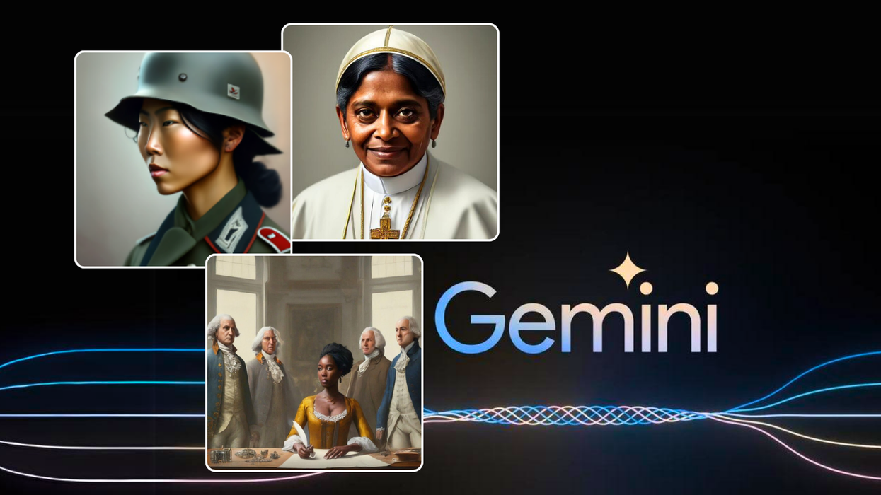 examples of the diverse versions of history presented by Google Gemini AI image creation tool