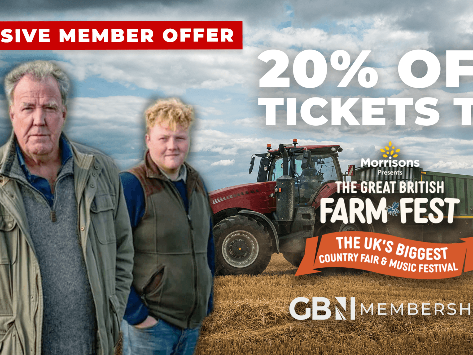 Exclusive Membership Offer: Claim a 20% discount on tickets to The Great British Farm Fest