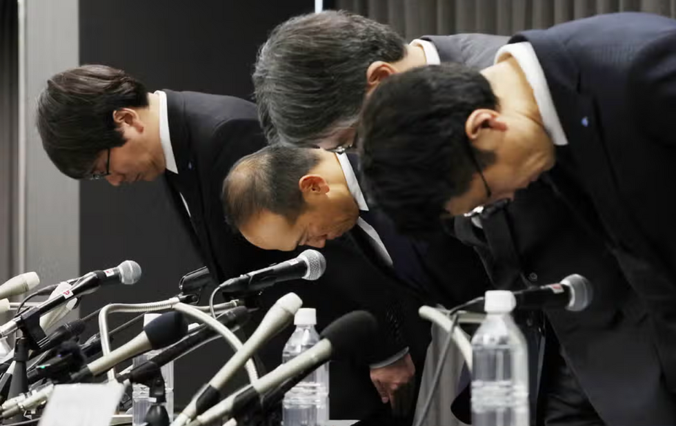 Executives from Kobayashi Pharmaceutical Co