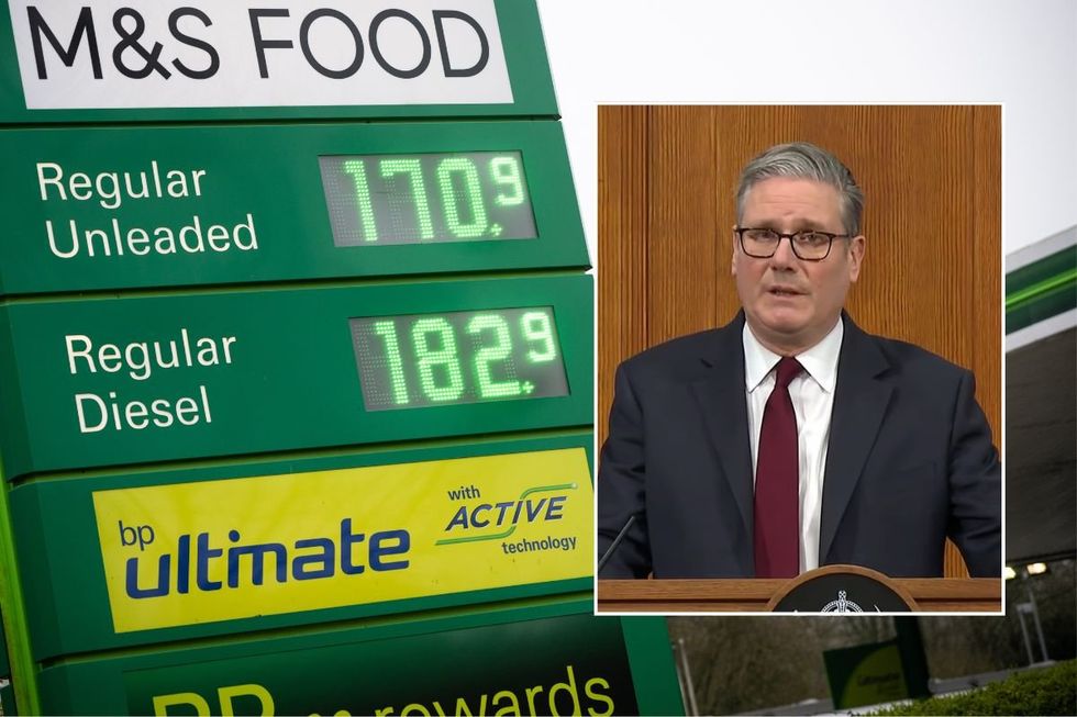 Expensive petrol and diesel prices and Prime Minister Sir Keir Starmer