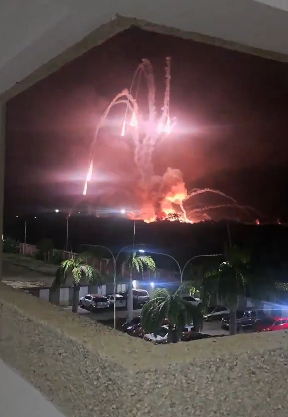 Explosions at Venezuela's Higuerote Airport, around 50 miles east of Caracas\u200b