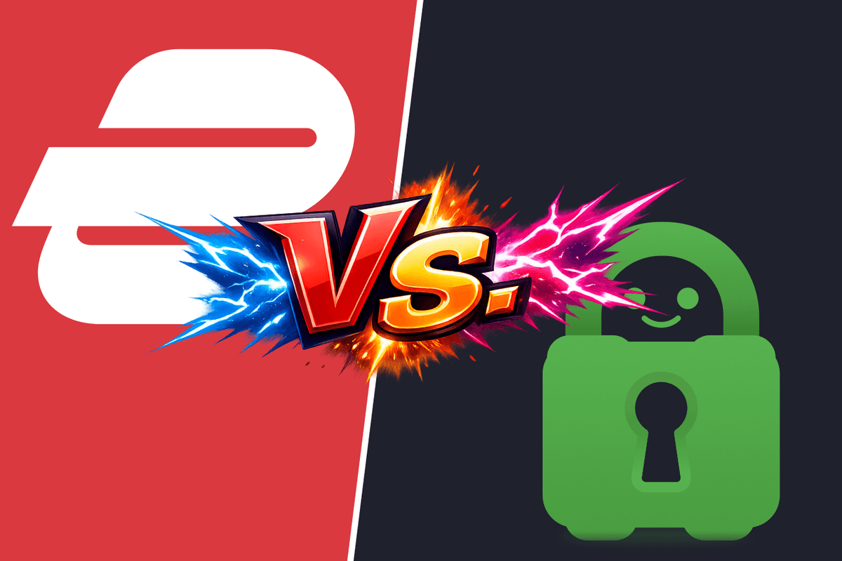 Express VPN and PIA logos