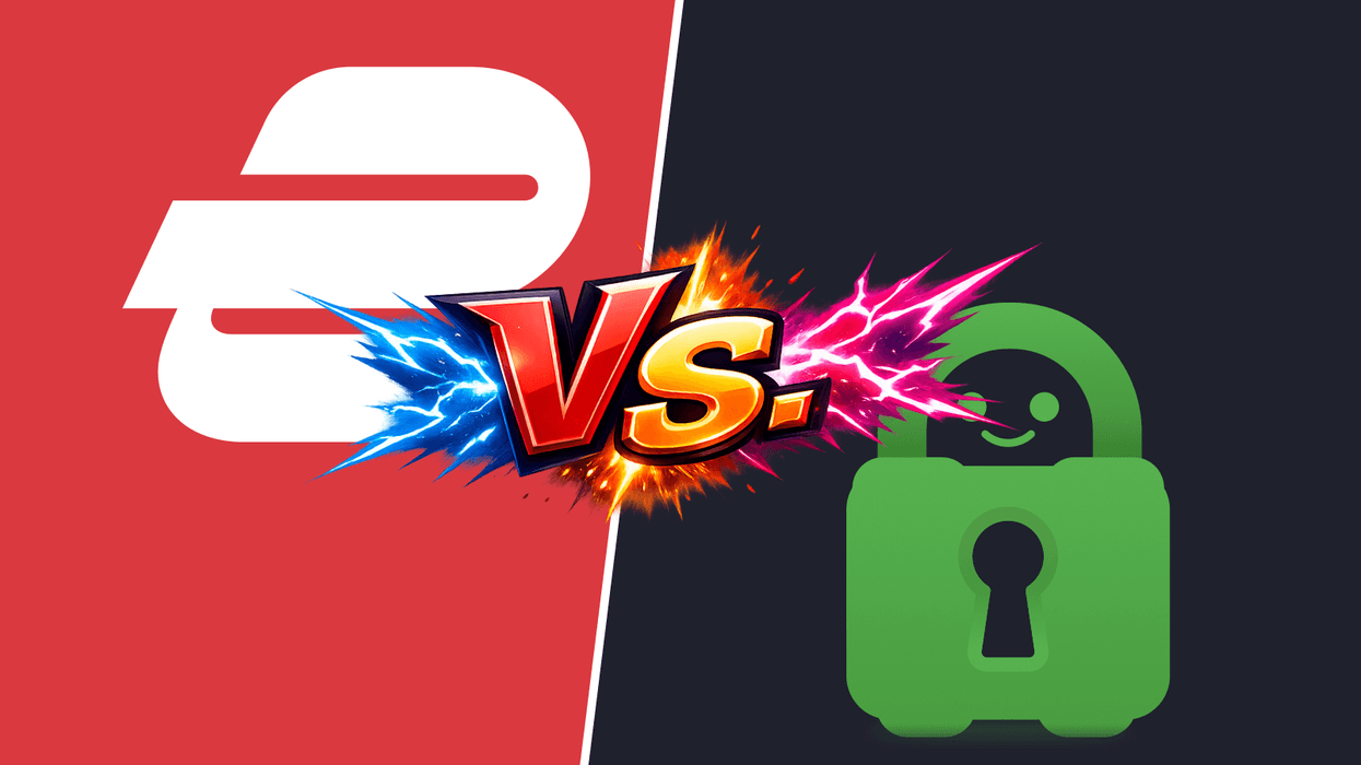 Express VPN and PIA logos