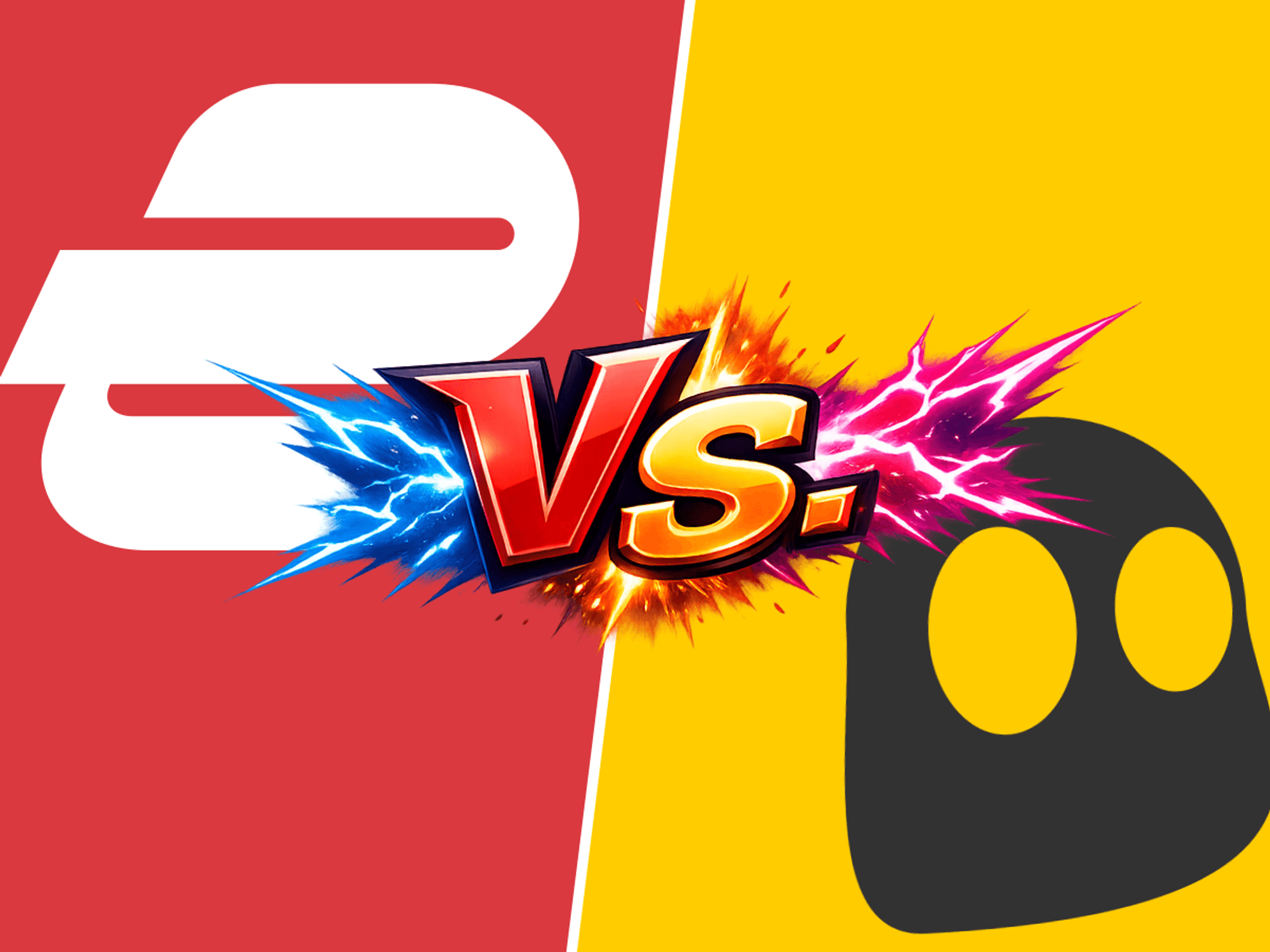 ExpressVPN logo and Cyberghost logo