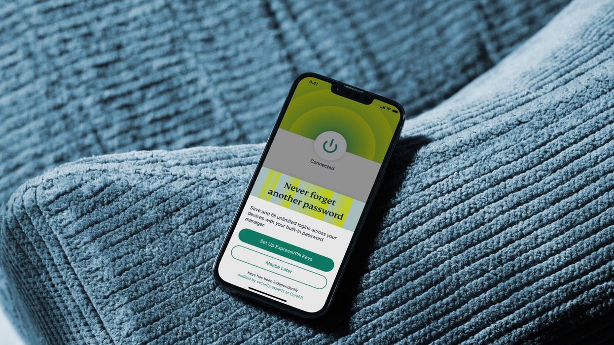 ExpressVPN screenshot on an iPhone