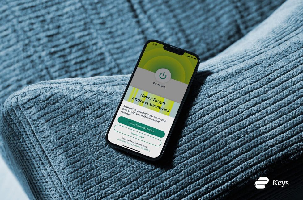 ExpressVPN screenshot on an iPhone