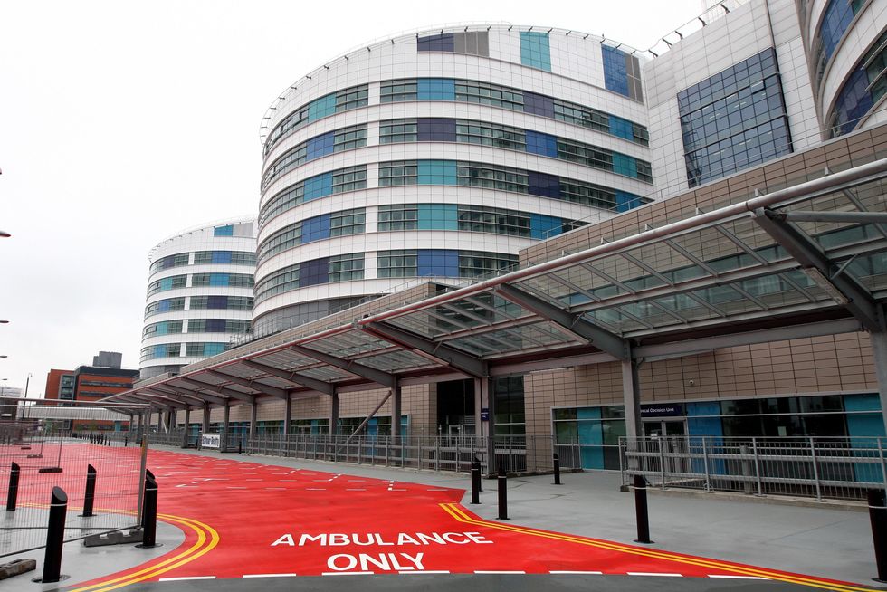 Exterior of the new Queen Elizabeth Hospital, Birmingham