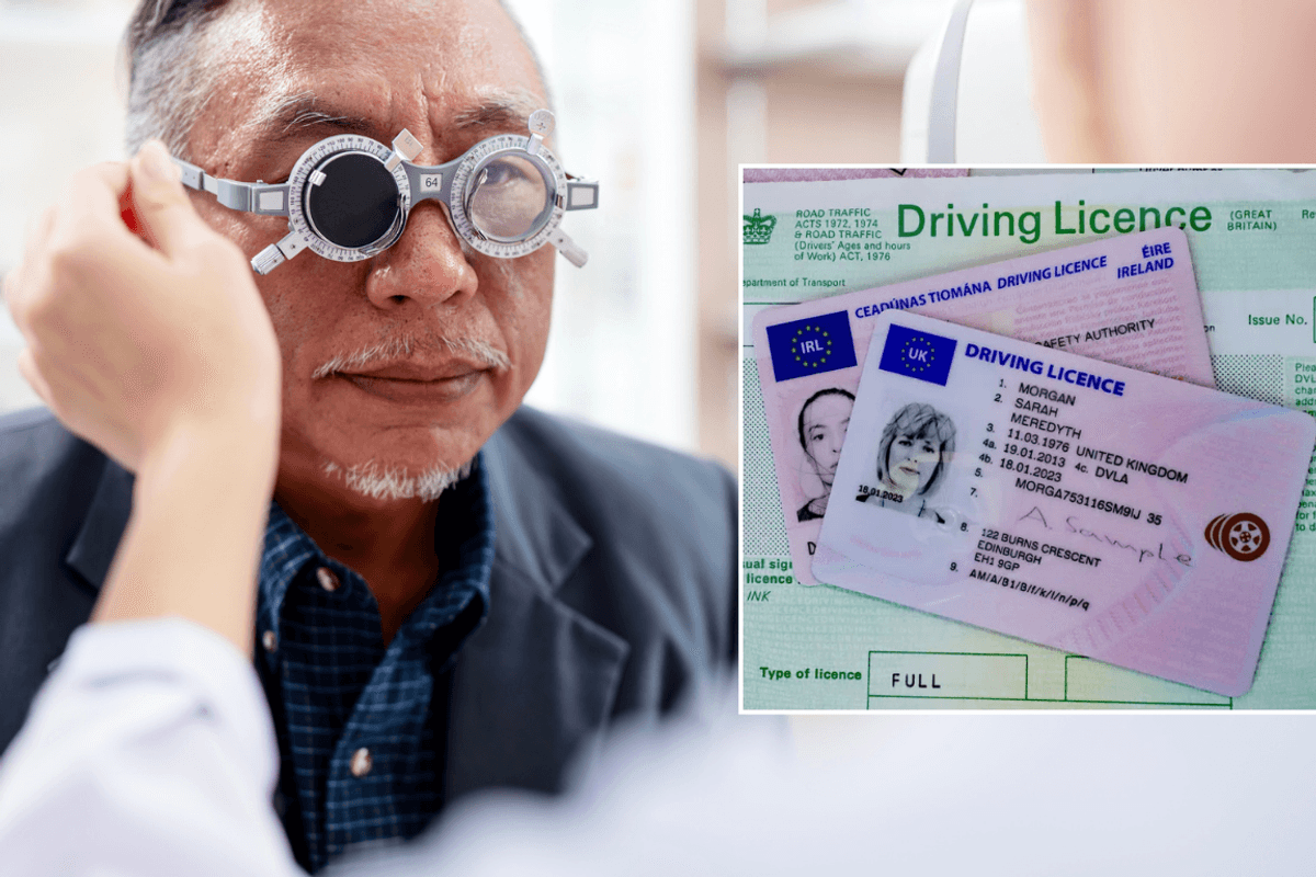 Eyesight test and driving licence