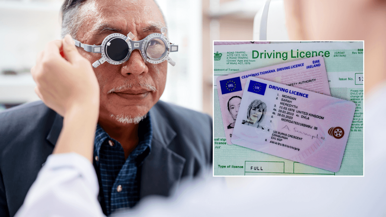 Eyesight test and driving licence