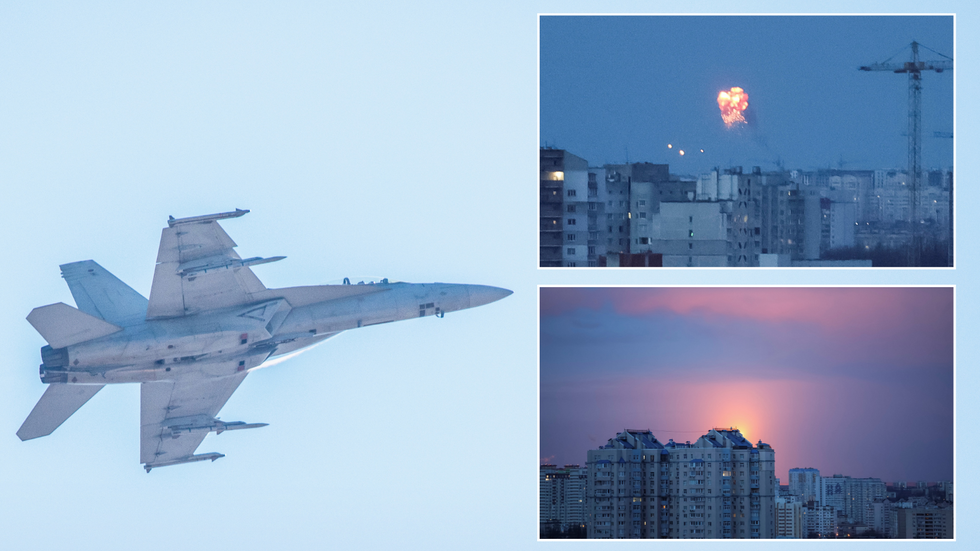 F-16 Fighter jets/Explosions in Ukraine