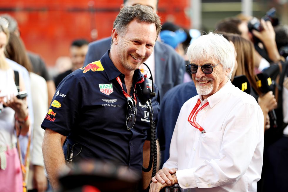 F1 Bernie Ecclestone Christian Horner