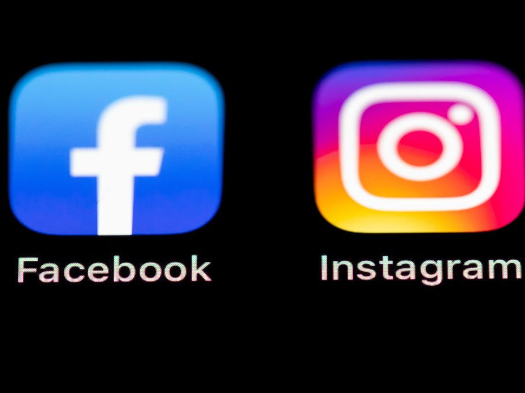 Facebook and Instagram logos