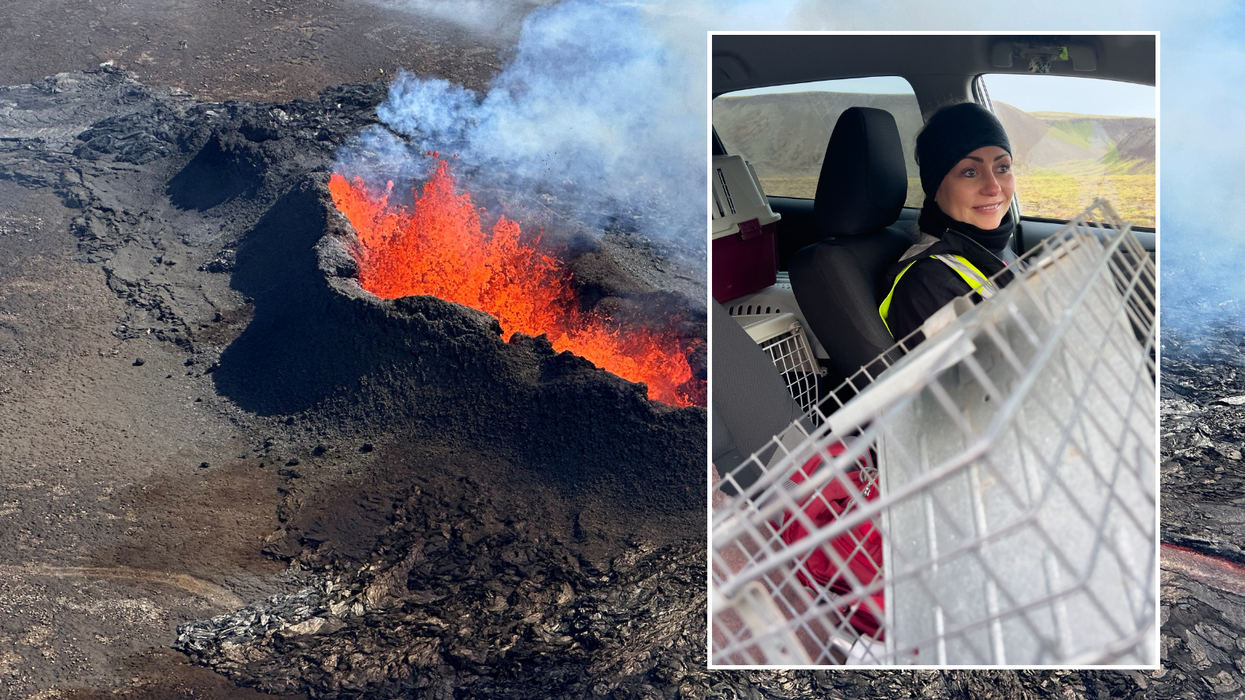 Fagradalsfjall/resident collecting her belongings