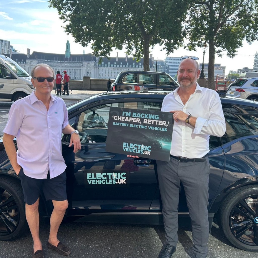 FairCharge founder Quentin Willson and Labour MP for Camborne and Redruth Perran Moon