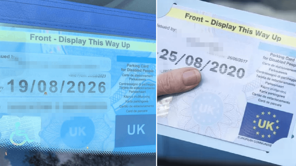 Fake Blue Badge and a real Blue Badge