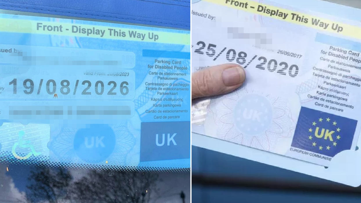 Fake Blue Badge and a real Blue Badge