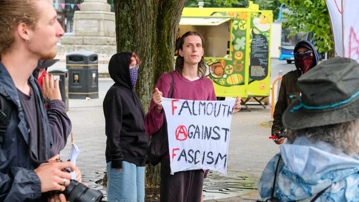 Falmouth migrant protest