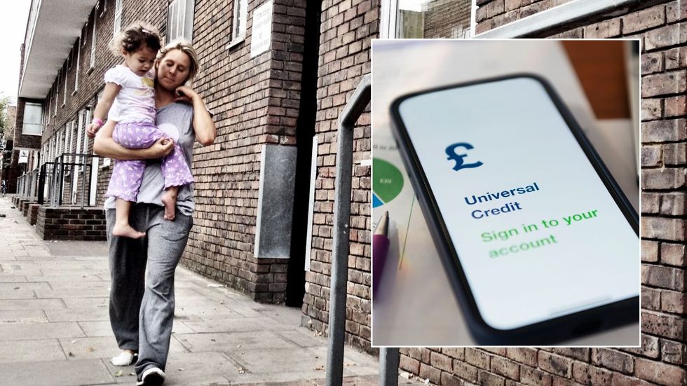 Family and Universal Credit on phone