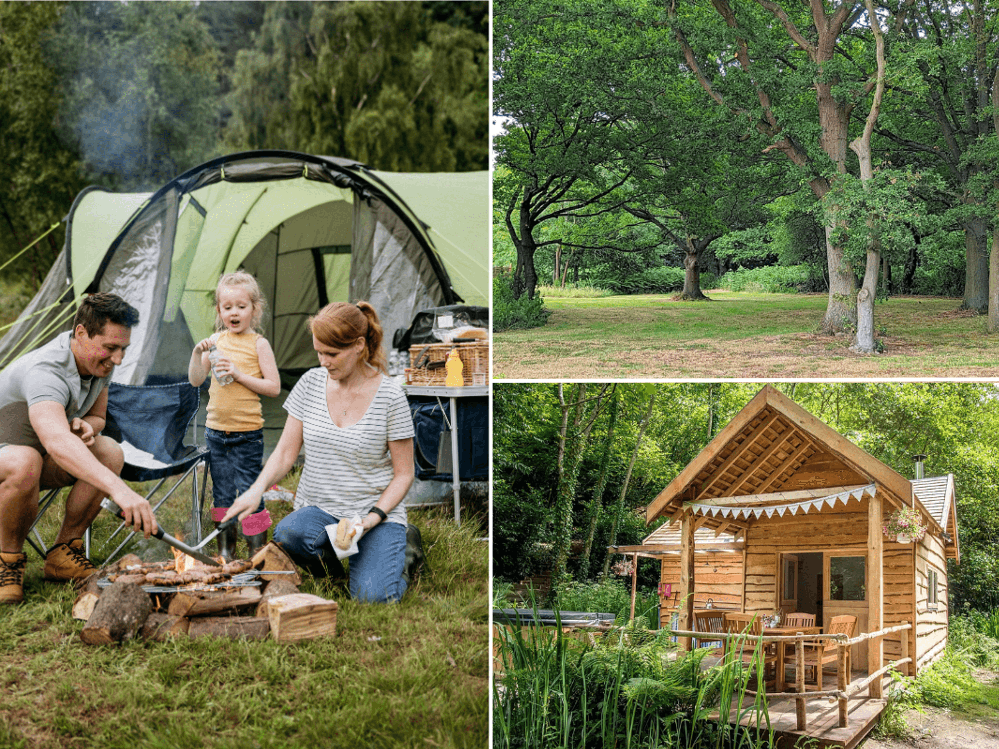 Family camping / The Spinney Wild Camping / Owl Valley Glamping