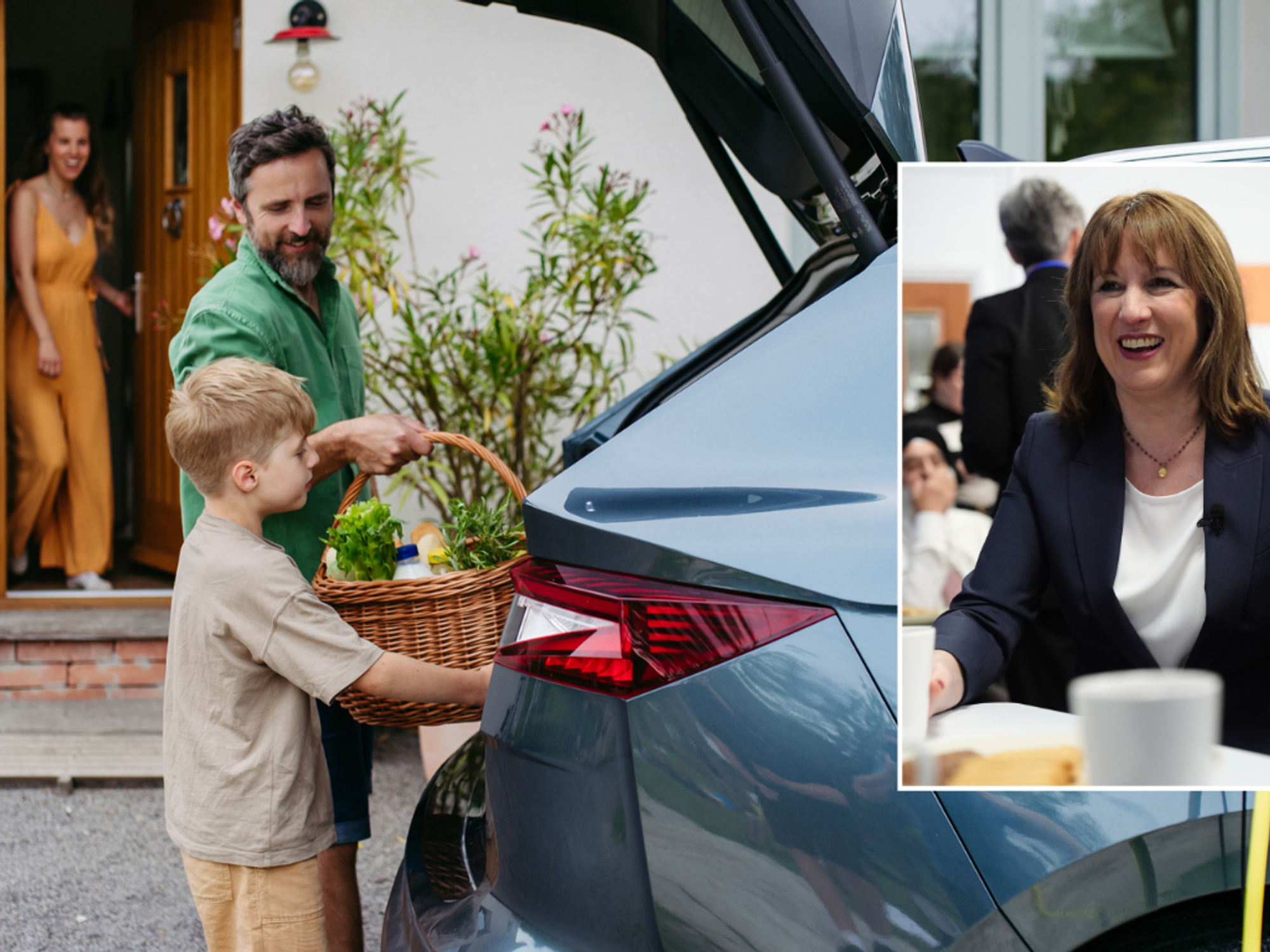 Family electric car and Rachel Reeves