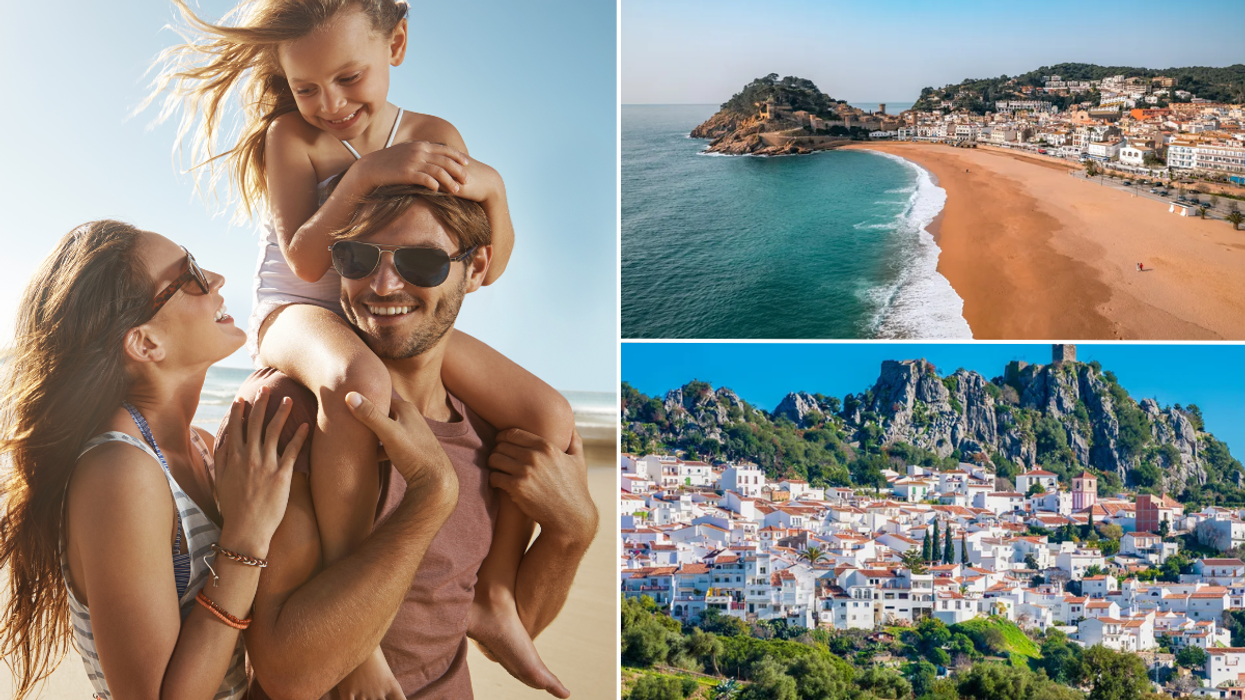 Family on beach / Spain