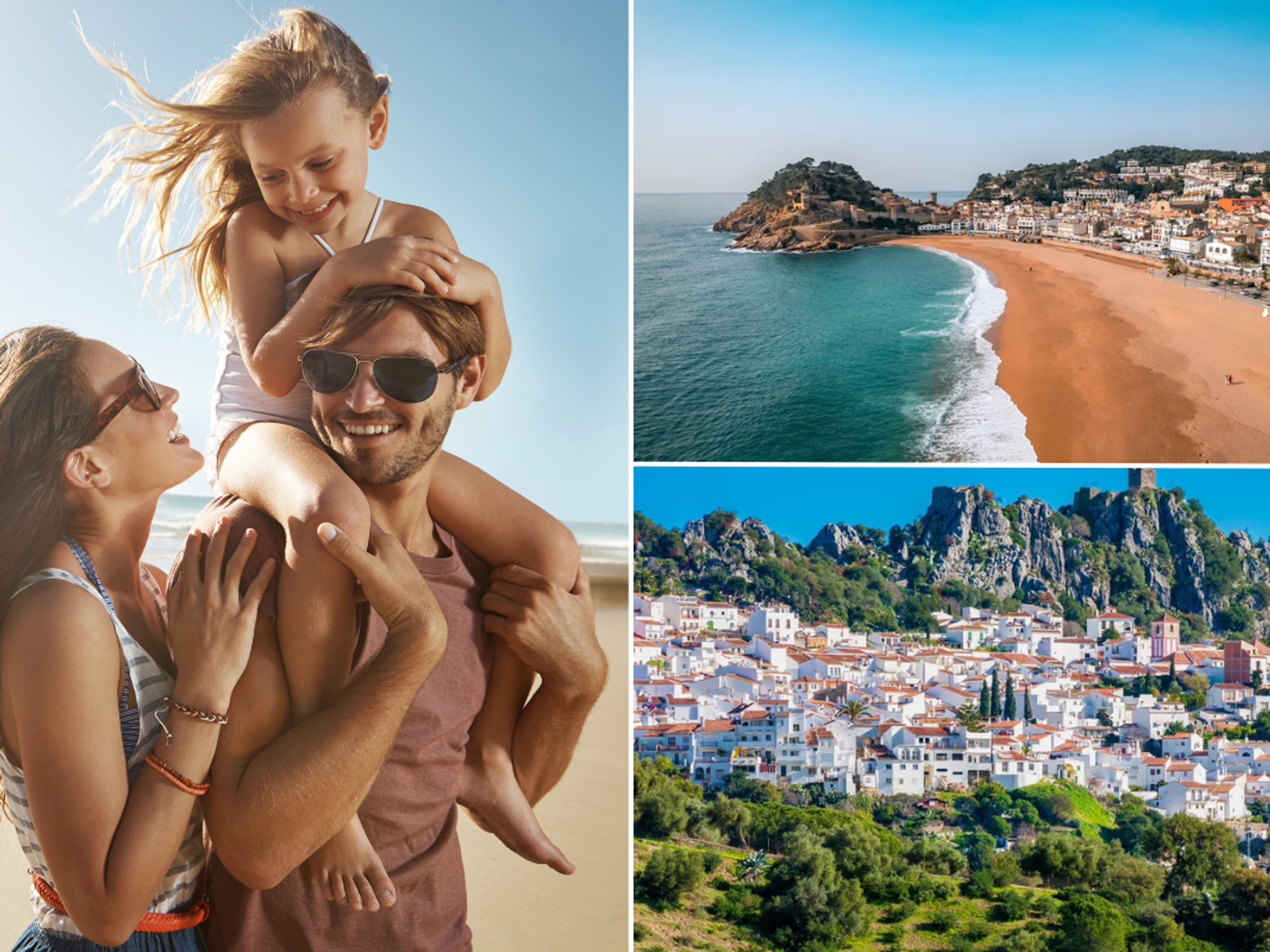 Family on beach / Spain