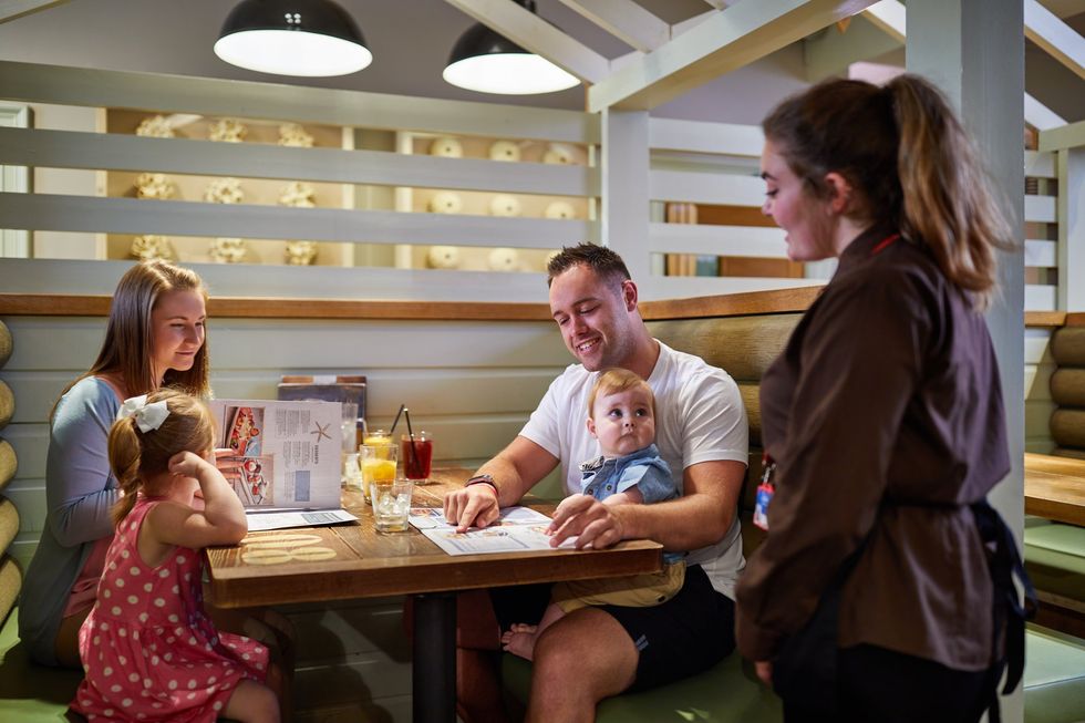 Family ordering at Butlin's